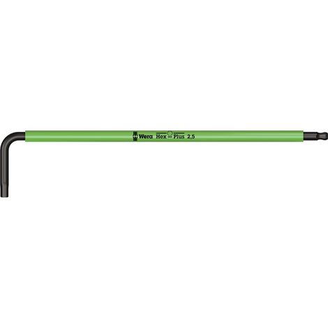 Llaves masculinos acodado Multicolor, sistema métrico, Blackláser, Hex-Plus, 2,5mm Multicolor Wera