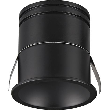 Spot LED Encastrable D50 9W IRC90 IP54 Noir Sablé Hors Transfo ZAMBELIS S351 - 60 deg - Blanc chaud - 3000K
