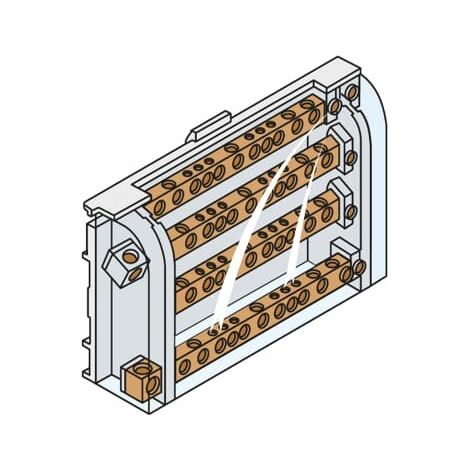 Morsettiera Modulare 160A 4 Poli Per Quadro Di Distribuzione W 400 x H 1400 x D 300 Mm IP20