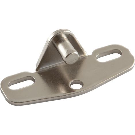 LAMP® Befestigungswinkel für Holzfront, Stahl vernickelt (1/2)