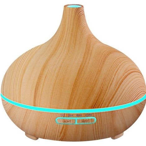 Diffusore per olio etereo da 500 ml, luce ad ultrasuoni, diffusore per aromaterapia con LED a 7 colori, uso automatico, per l'uso, woonkamer, yoga, spa, gel (1/5)