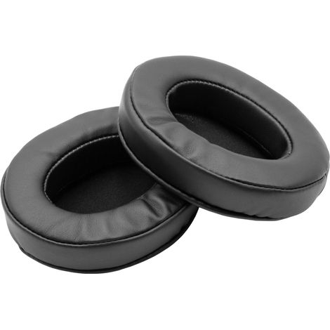 vhbw cuscinetti auricolari di ricambio compatibile con Roland RH-300 cuffie, headset, poliuretano / gommapiuma nero