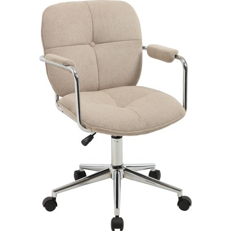 Wahson Chaise de Bureau Confortable Pivotante Fauteuil de Bureau en Chenille, Fauteuil Bureau Ergonomique avec Accoudoirs Chaise Bureau Réglage en Hauteur, Kaki (1/5)