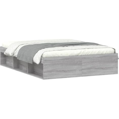 Cadre de lit sonoma gris 135x190 double (1/5)