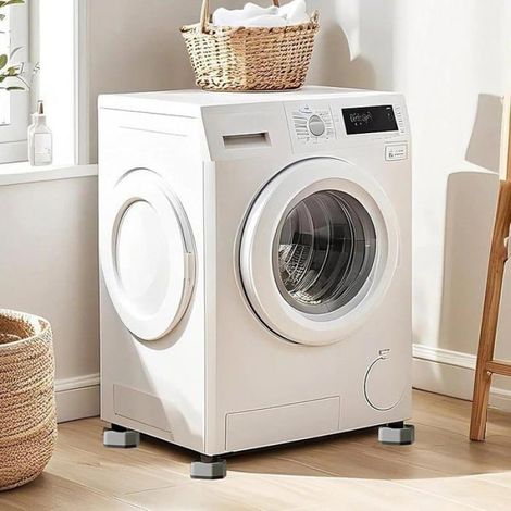 4 Pièces Anti Vibration Machine à Laver Antidérapant Amortisseur Machine a Laver Empilables Tapis Lave Linge Robuste et (1/5)