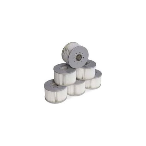 Set mit 6 Filtern für aufblasbare MSPA V2 Whirlpools. Ø 106 cm – 6 Ersatzfilterkartuschen für aufblasbare MSPA Whirlpools. (1/5)