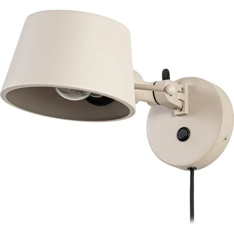 [GEBRAUCHT] B-Ware Lucande Wandlampe Wandleuchte Silka 14 Cm Stecker Metall Beige Flexibel