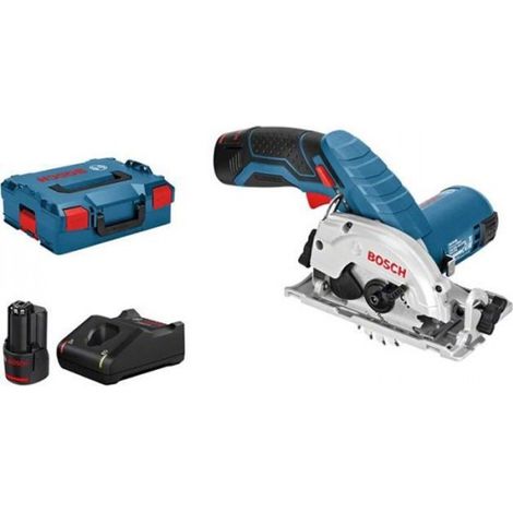 Scie circulaire Bosch Professional GKS 12V-26 + 2 batteries 3,0Ah + L-Boxx - 06016A1005 (1/5)