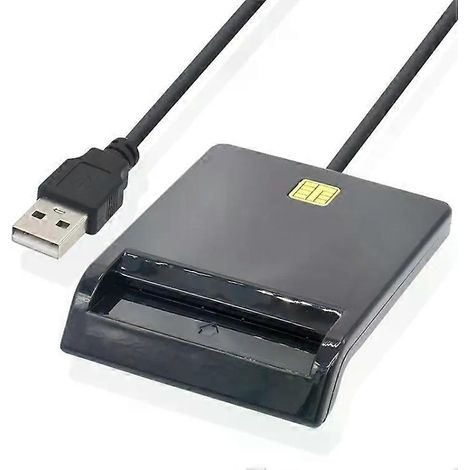 Lecteur de cartes à puce USB - Compatible avec les cartes IC, bancaires, d'identité et SD - XJF-607 (1/2)
