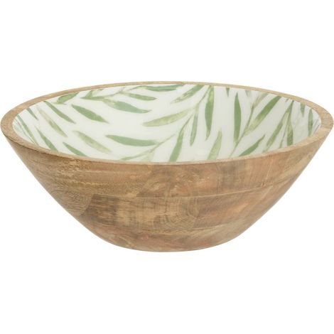 Insalatiera inaya d30cm verde oliva e mango - Atmosphera créateur d'intérieur