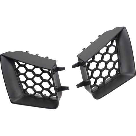 2 grilles supérieures de pare-chocs avant gauche et droite, noir mat, de remplacement pour Seat Ibiza Cordoba 6L 2002-2009 (1/5)