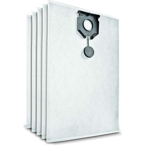 Confezione da 5 sacchetti filtro in tessuto non tessuto per aspirapolvere a secco e a umido Kärcher NT 30/1. (1/2)