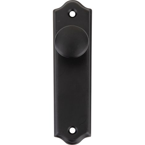 Pomo tirador armario aluminio curvo 125x32mm negro modelo 1102