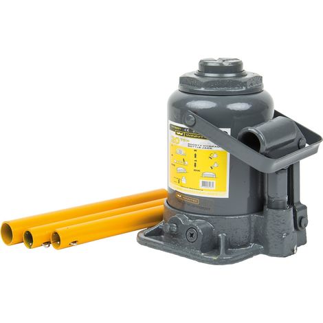 WINNTEC 20 TON Low-Profile Bottle Jack - L17 x W18 x H20.5 cm