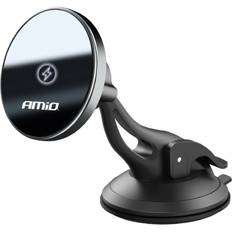 Supporto per cellulare da auto con caricabatterie a induzione per cruscotto My Mag 15W amio-03775 (1/5)