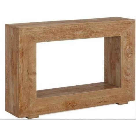 Consola de entrada de madera estilo rústico marrón 120 x 30 x 83,5 cm (1/5)