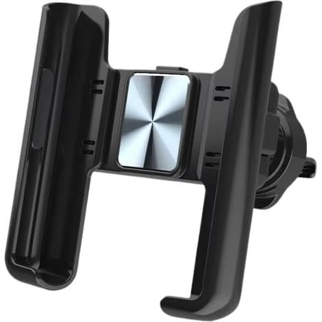 Kfz Handy Halterung Autotelefonhalter 360° Drehständer Mobiltelefone Universelle Schwerkraft Autotelefonhalterung Im Lüftungsschlitz Clip Halterung GPS Unterstützung(Silver) (1/5)