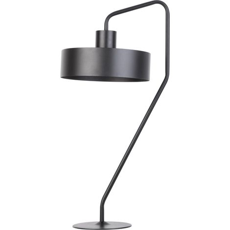 Lampada da tavolo industriale nera 61 cm Jumbo E27 15W Sigma