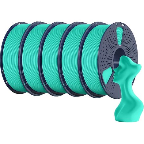 Filamento per stampante 3D, alta velocità, finitura opaca, verde menta (1/2)