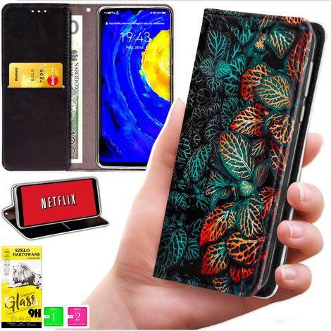 Brieftaschenhülle für Motorola Moto E15 / Moto G05 – Bluemoon-Cover mit Print + 9H-Glas (1/5)