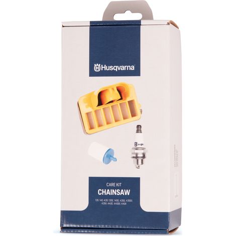 Kit d'entretien tronçonneuse Husqvarna – Filtre à air et à carburant – Bougie d'allumage HQT-1 – Compatible modèles 135 140 435