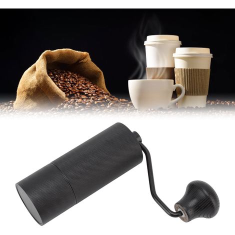 Moulin à café conique en acier inoxydable CNC, moulin manuel, mouture réglable, convient pour le bureau, la maison, les voyages, le camping et comme cadeau. (1/5)