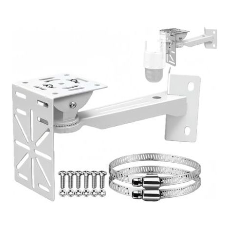 Support de caméra dôme en forme de L, fixation murale/plafond pour caméras dôme de sécurité, angle (support vertical + anneau de 7,8 pouces) (1/5)