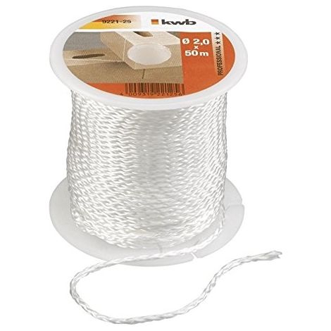 Cordel de marcado kwb 922125 blanco 50 m 2 mm