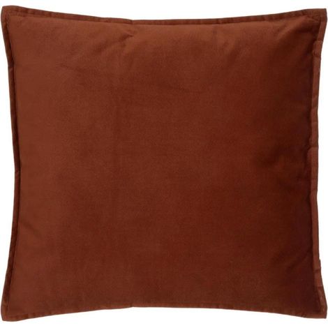 Coussin Déhoussable "Lilou" 45x45cm Terracotta (1/2)