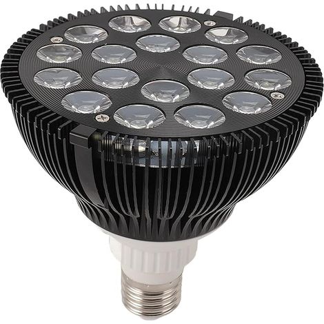 Ampoule LED pour aquarium, 85-265 V, 18 W, spectre complet, lampe de croissance pour plantes aquatiques avec UV, bleu, blanc, rouge et vert. (1/5)