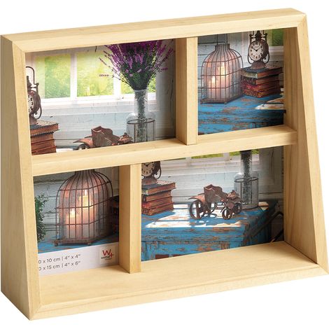 Rustic Galerier., 2x10x15 und 2x10x10 cm, natur (1/2)