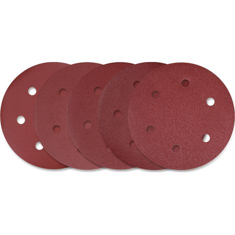 FERM Juego de discos de lijado 225mm 25 unidades G60, G120, G180, G240, G400 (5 de cada tipo) para, entre otros, el modelo DSM1010.