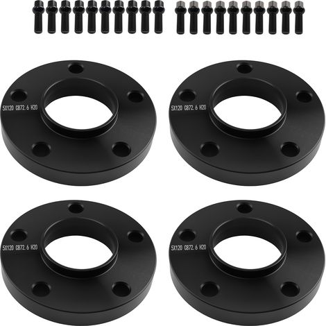 15mm 20mm Aluminum Wheel Spacers for BMW 3 Series E 5x120 72.6mm Hub 4pcs (1/5)