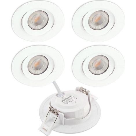 5 Spots Encastrables LED ASTURIE Orientable 7W Eq. 75W Température de Couleur: CCT 3 Couleurs (1/5)