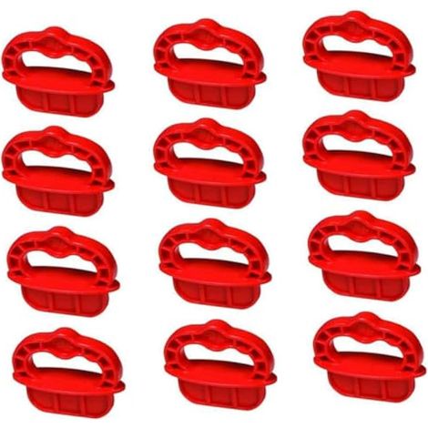 Lot de 12 anneaux d'espacement pour planches de terrasse - 6,35 mm