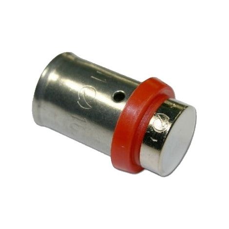 Stopfen für Mehrschichtrohr 16mm, zur Verwendung mit Crimpmaschine, grau