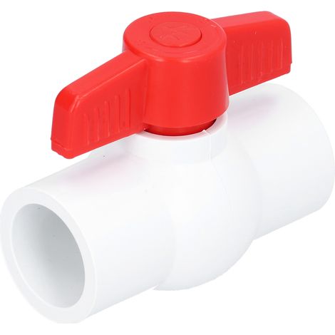 Vanne d'arrêt à bille en PVC avec poignée en T pour tuyauterie d'irrigation de jardin (DN15) (1/5)