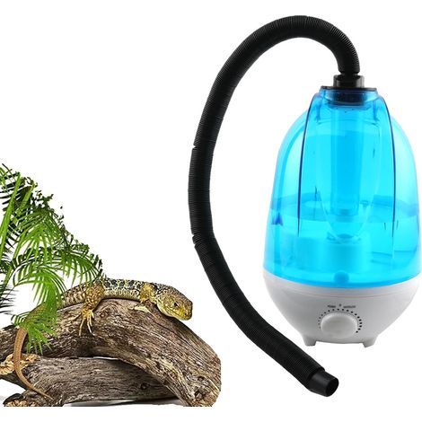 Humidificador para reptiles, capacidad de 4 L, tasa de humidificación de 300 mL/h, potencia de 25 W, nivel de ruido 35 dB(A), dimensiones 29 x 18,5 cm. (1/5)