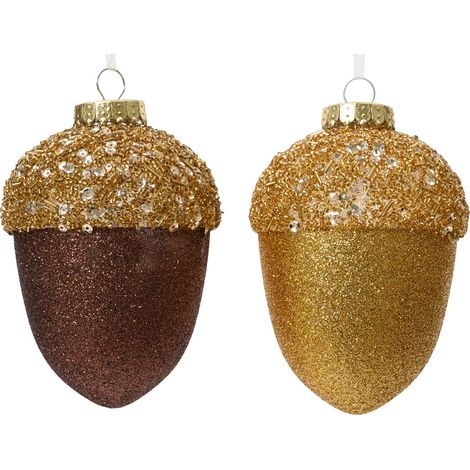1 PIGNA CON GLITTER APPENDIBILE ORO/MARRONE COLORE ASSORTITO