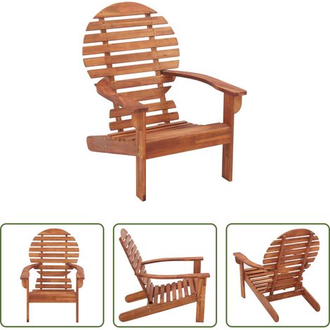 Chaise de jardin - Chaise Adirondack Bois d'acacia massif (1/5)