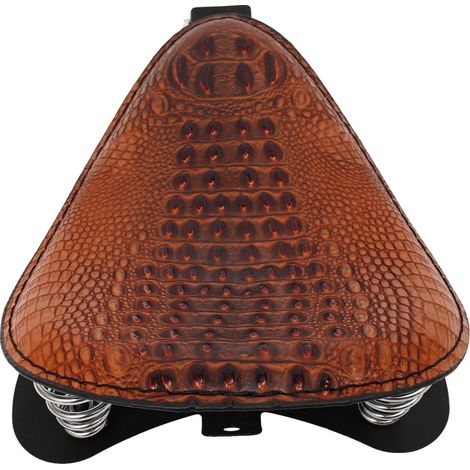 Cuscino per sella da moto, materiale PU morbido, compatibilità universale, marrone (1/2)