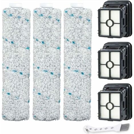 YMYNY Le kit de brosse et de filtre de remplacement 2554A est compatible avec les aspirateurs tout-en-un Bissell CrossWave Wireless Max 2554A, 2590, 2593 et ​​2596 (1/4)