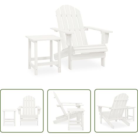 Furniture Limited - Chaise de jardin Adirondack avec table Bois d (1/5)