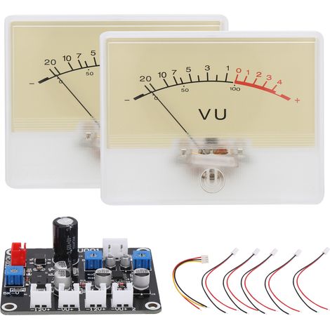 TS-DB90R 2Pcs DB Indicateur + Carte de Pilotage Audio Niveau de Puissance Testeur VU Lumineux (1/5)