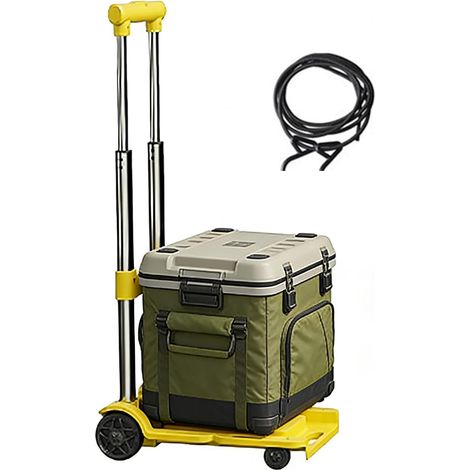 Carrello pieghevole, carrello portatile con ruote e portata di 100 kg. (1/5)