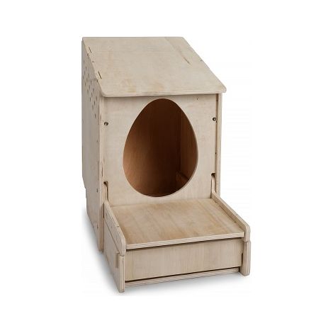 Bois en bois Gaun pour poulets 320 x 545 x 540 h. Mm. (1/2)