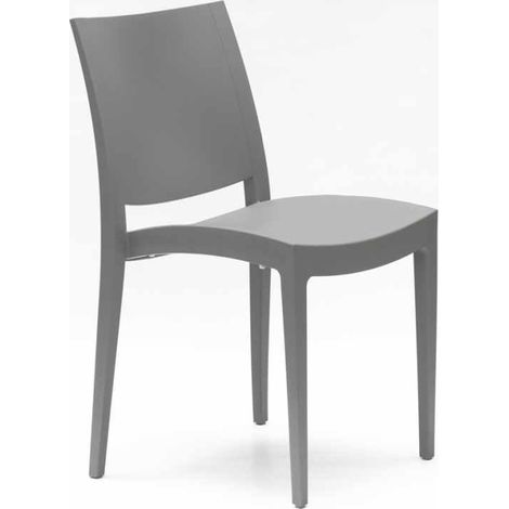 Silla de polipropileno para cocina bar y restaurante Grand Soleil Trieste - Gris