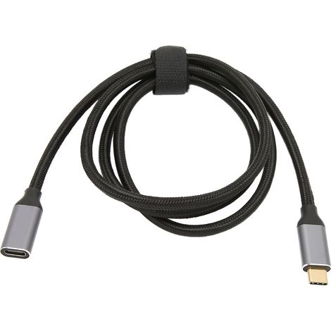 Câble prolongateur USB-C 10 Gbit/s synchronisation données 100W charge rapide sortie vidéo 4K 60Hz avec puce E-Marker 1 mètre (1/5)