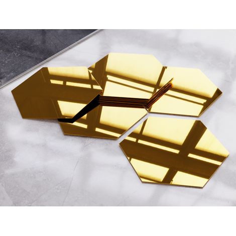 Decorazioni per parete set di 9 oro lucido - 120x140mm (1/4)