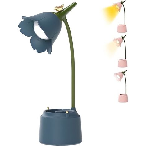Lampada da scrivania a LED dimmerabile con portapenne, 3 colori di luce, lampada da lettura, lampada da tavolo, lampada da comodino, lampada da scrivania a LED, lampada da lettura da terra (1/5)